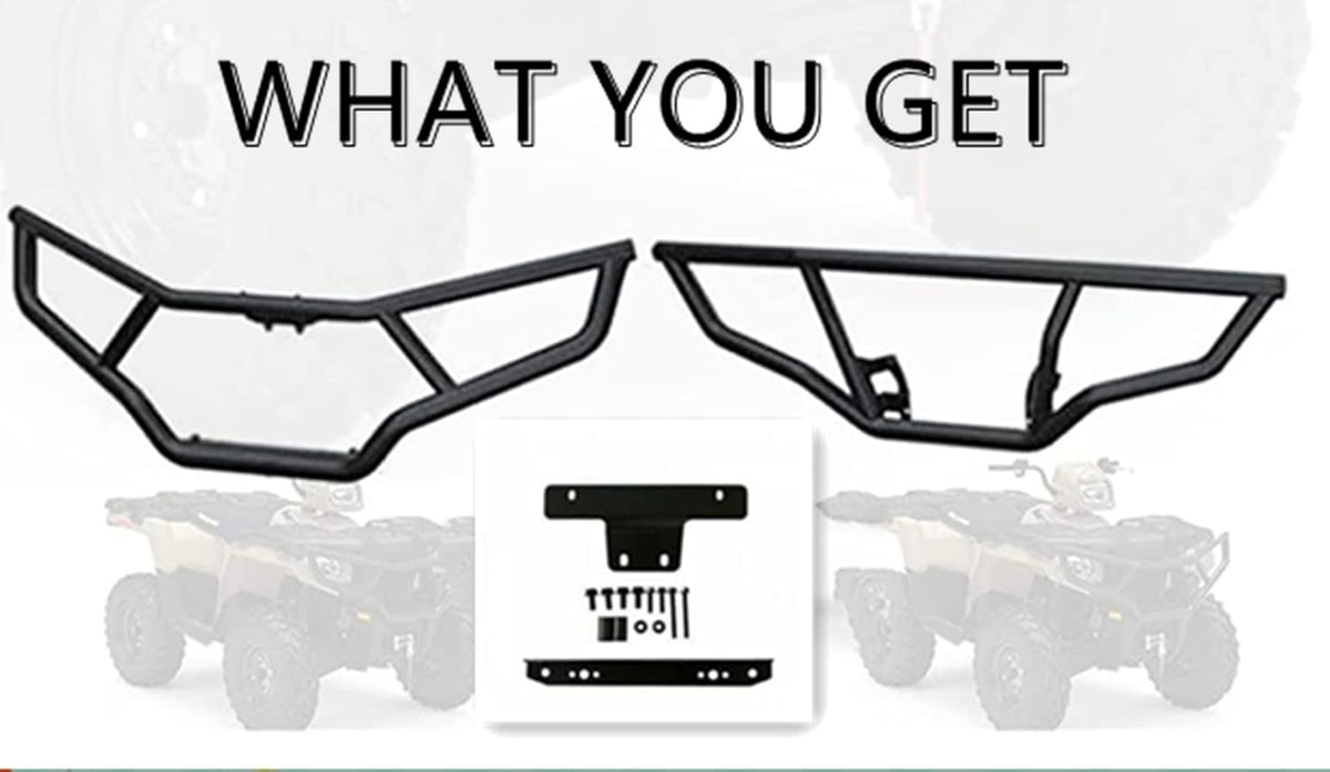 ATV Front and Rear Brush Bumper Protector, 2pcs J667