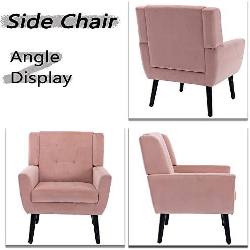 Lavender Velvet Accent Chair with Arms D995498