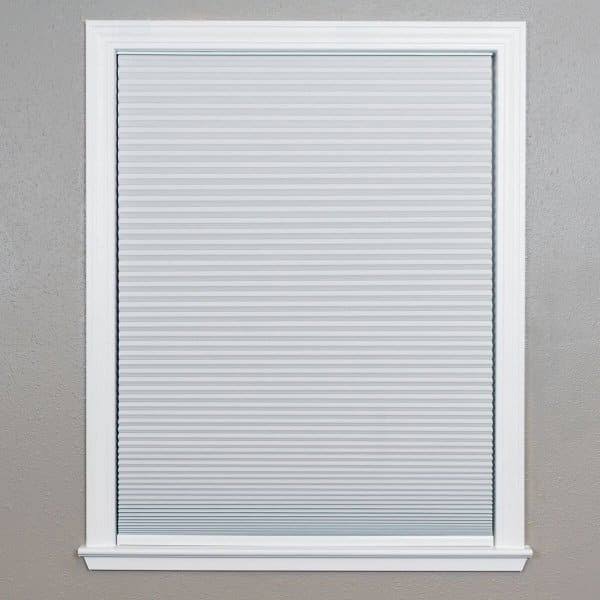 Cordless Cellular Blackout Fabric Shade White, 60 in x 64 C7802