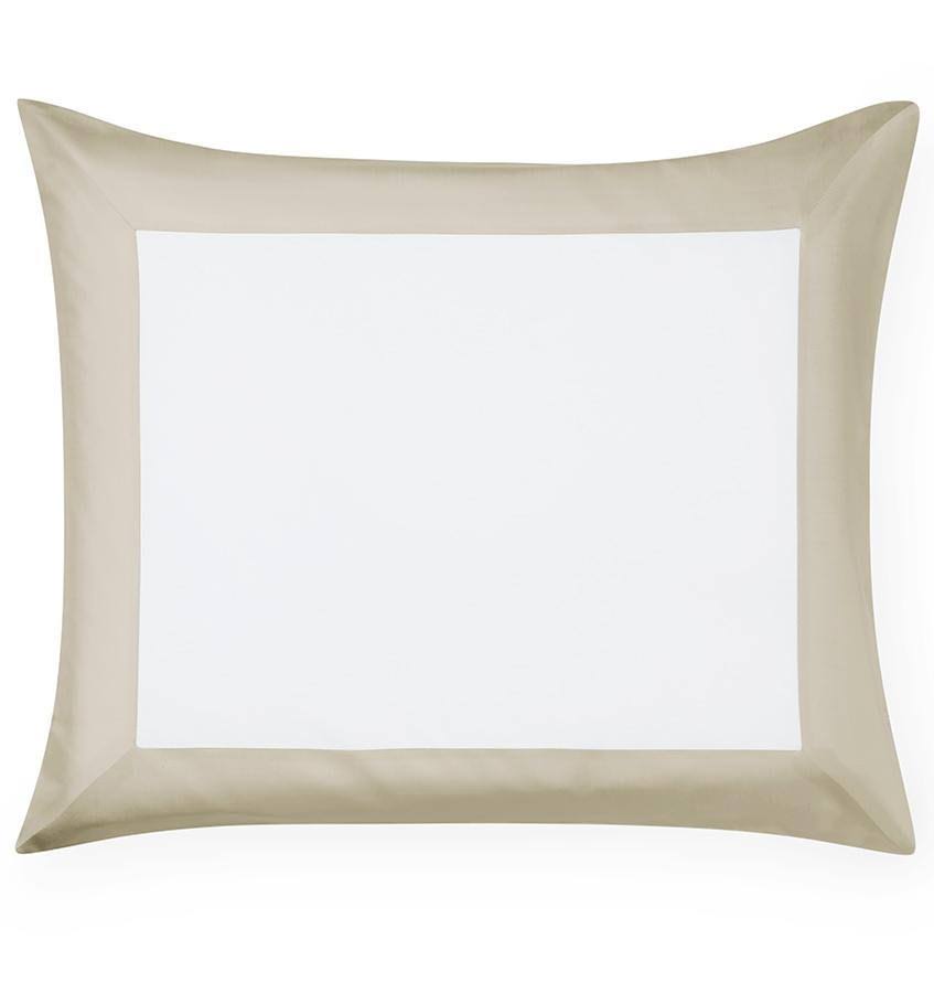 White / Oat Continental Sham 26x26 K4009