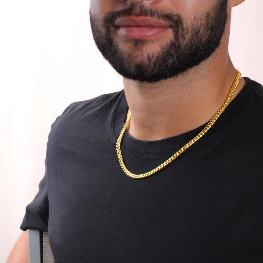 Cuban Link Chain Necklace W1896