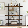 Distressed Brown Metal Standard Bookcase O71383