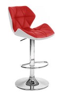 Red Adjustable Height Swivel Bar Stool C21874