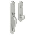 Non-Lacquered Brass Single Cylinder Handleset with Oval Knob E977