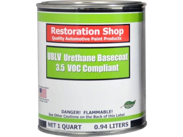 White 1 Quart Low VOC Urethane Basecoat Car Auto Body Paint Y646