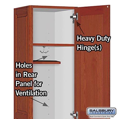 Solid Oak Executive Wood Locker Single Tier M15238