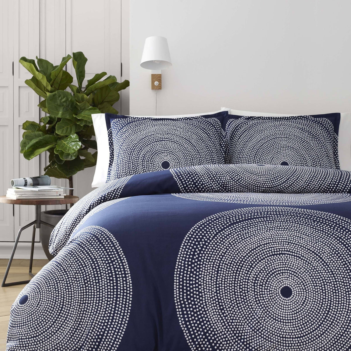 Navy Twin Duvet Cover Set J7600