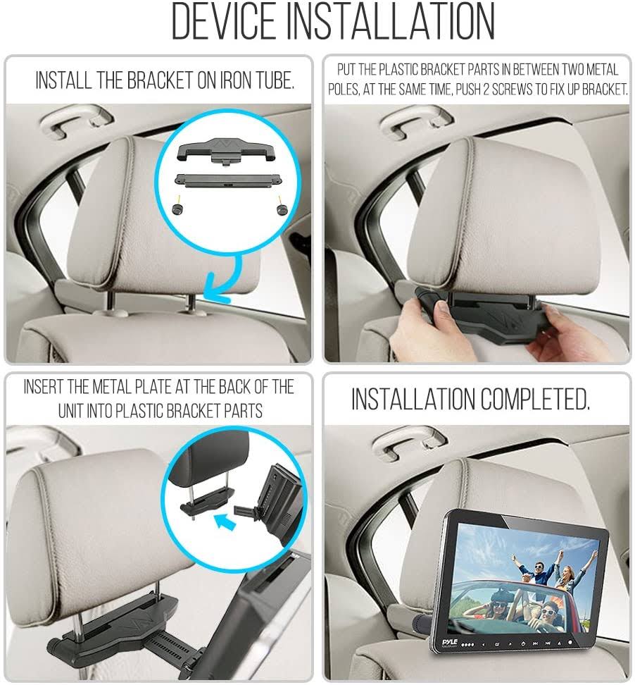 9.4x22 Car Headrest DVD Player Kit F74750