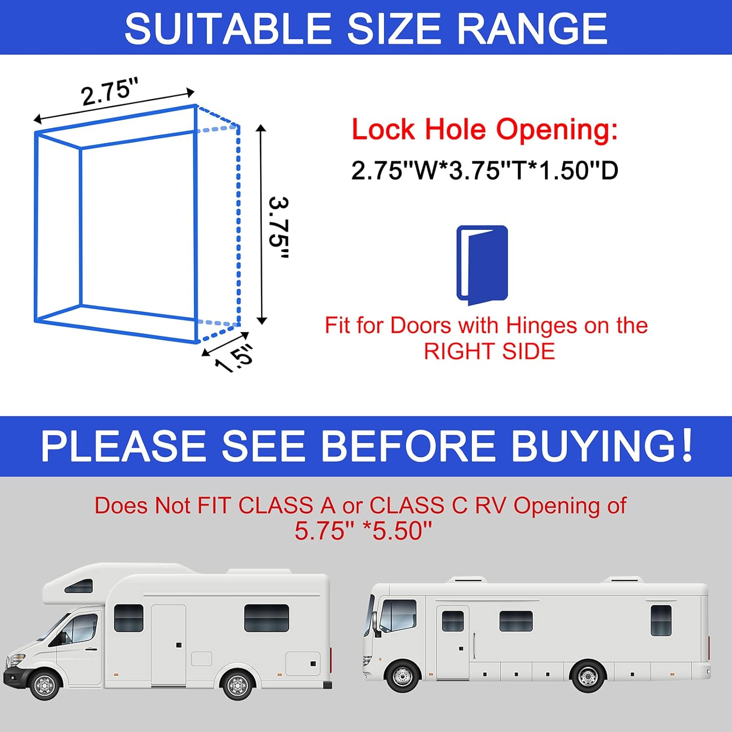 Waterproof Metal RV Keyless Entry Door Lock with Backlit Keypad I717