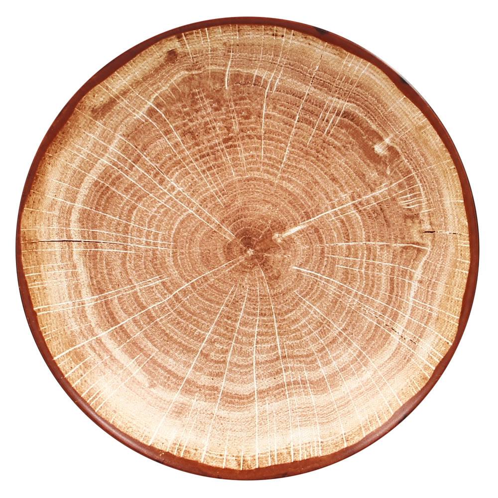 Timber Brown Porcelain Deep Coupe Plate - 12/Case E45682