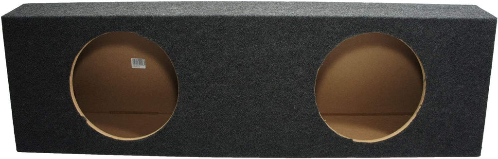Dual 12 Subwoofer Truck Sub Box Enclosure 5/8 MDF Gray W6192