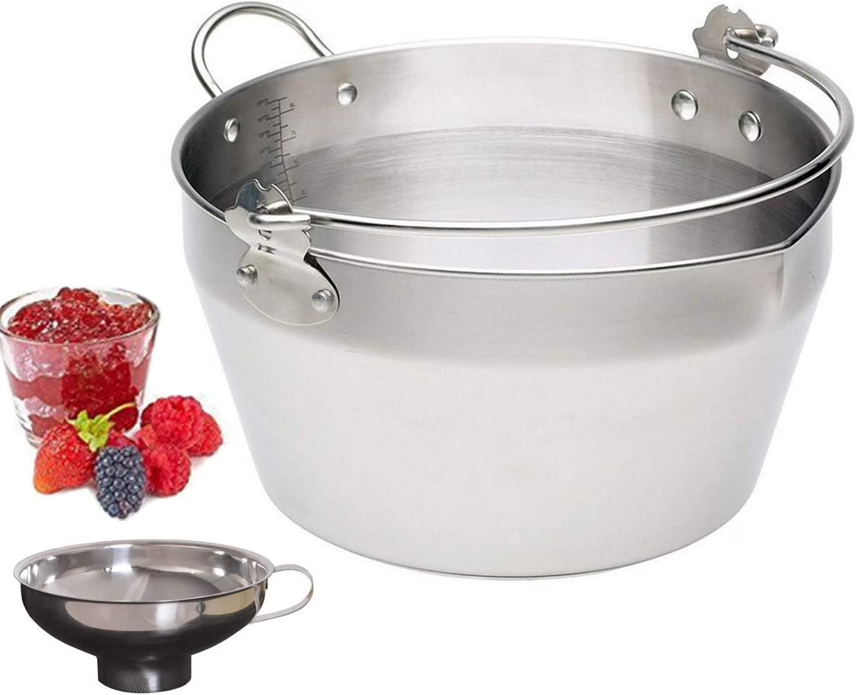 Large Maslin Pan with Stainless Steel Funnel I87378
