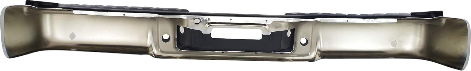 Chrome Steel Step Bumper with Rear Object Sensor Holes C67710