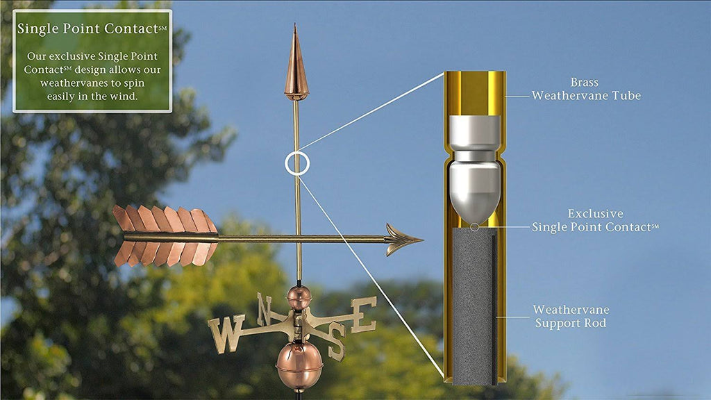 Polished Copper Weathervane V948