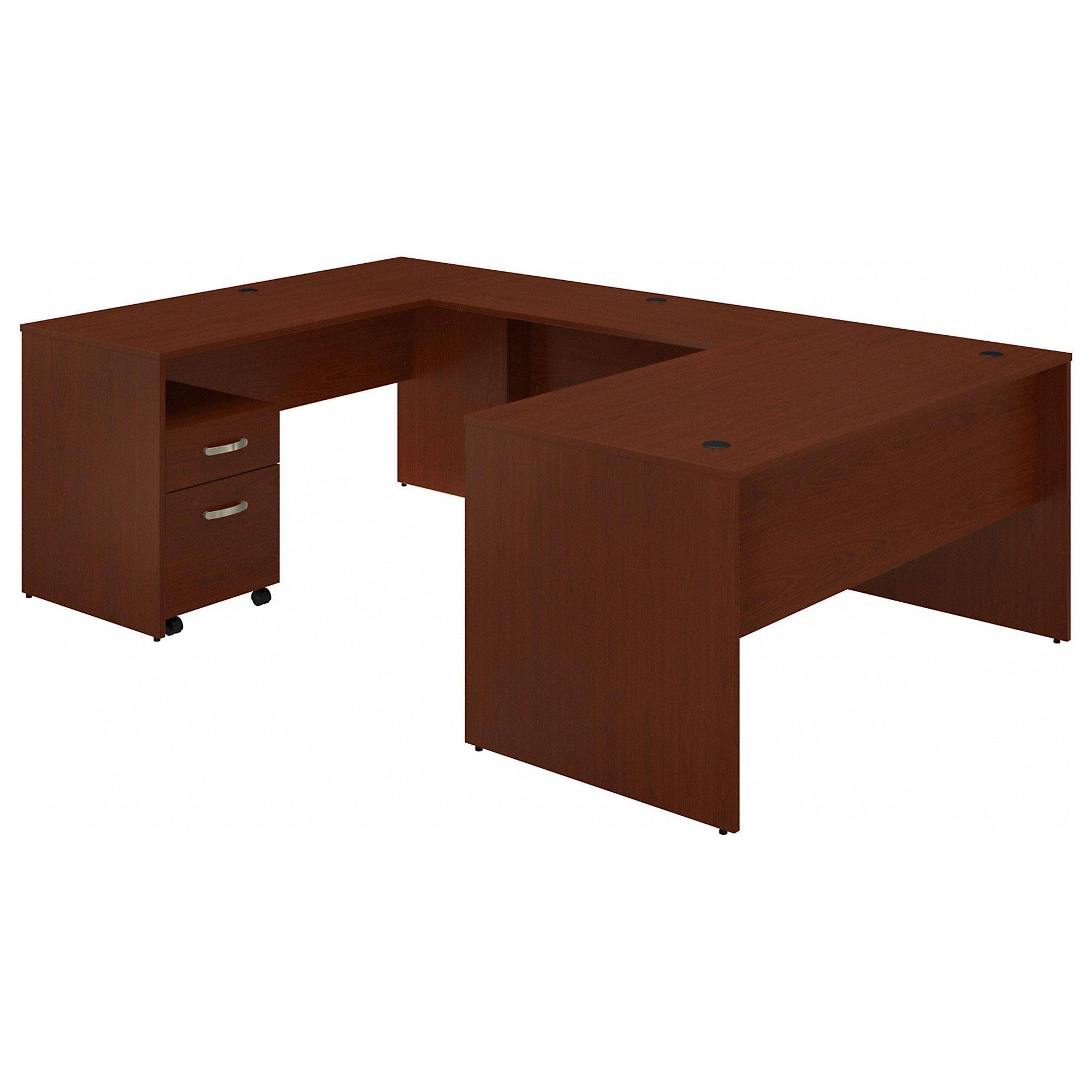 60W U Shaped Desk with Mobile File Cabinet G3246