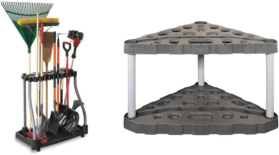 Deluxe Tool Tower, Black, Holds 40 Tools, FastTrack Vertical Bike Hook, Holds up to 50 Pounds, Pack of 2 K431