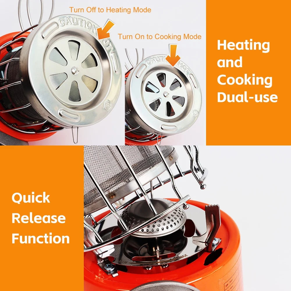 Portable 2000W Gas Heater Camping Stove A984