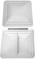 2 Pack 14 Inch RV Roof Vent Cover Replacement Vent Lid White J76604