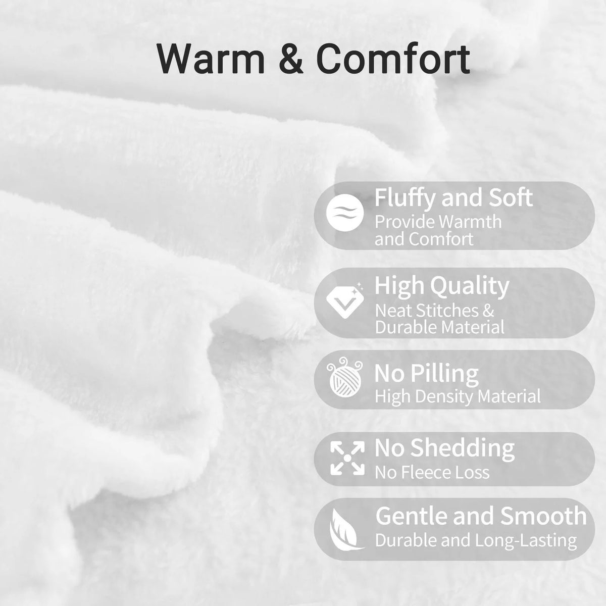 Flannel Throw Blanket, 50 x 70 inches I8135