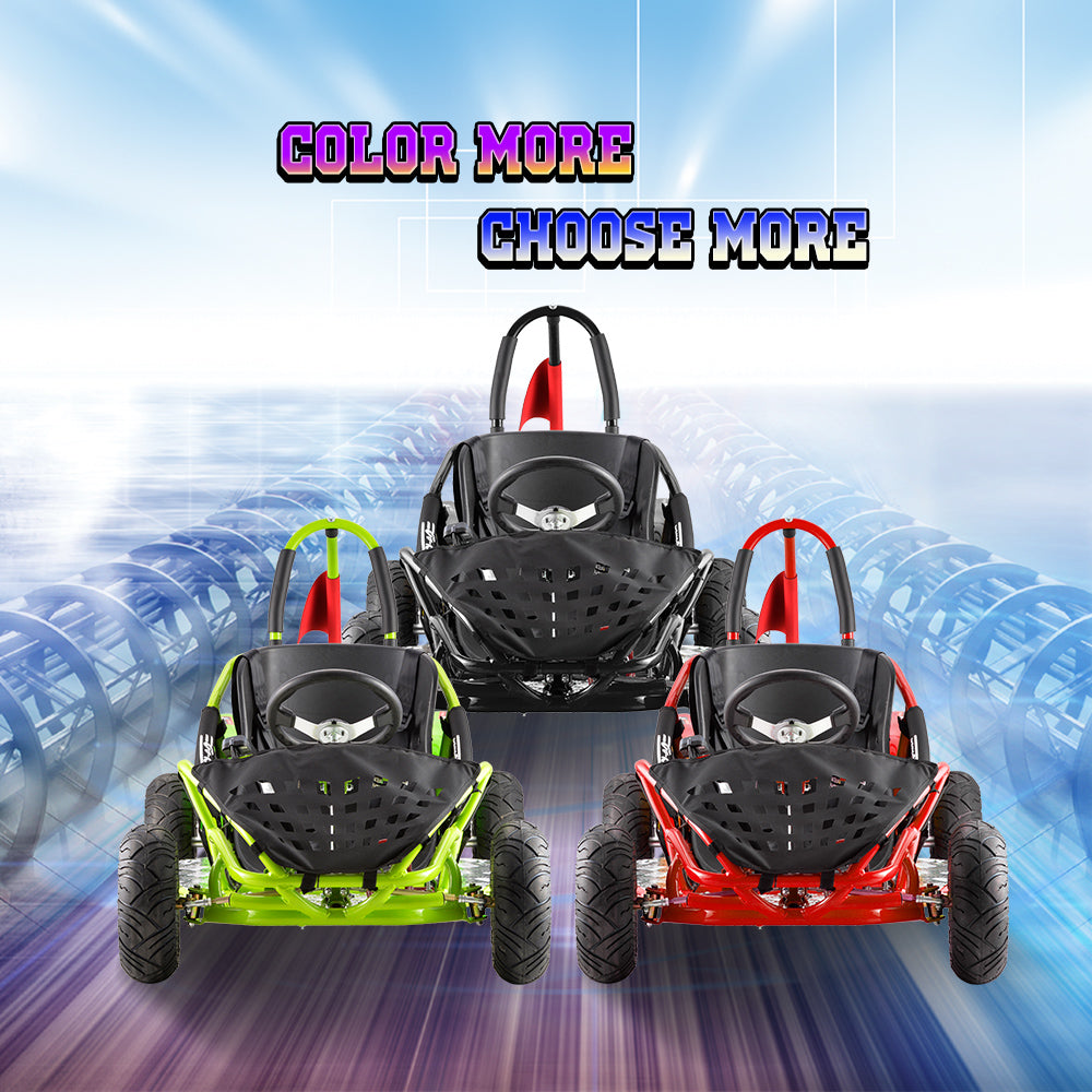 Electric Go Kart for Kids, 1000W 48V, Max Speed 20Mph W6143