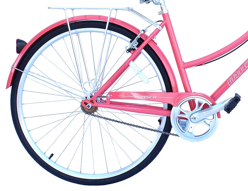 Lavender 700C City Bike with Back Rack Y451613