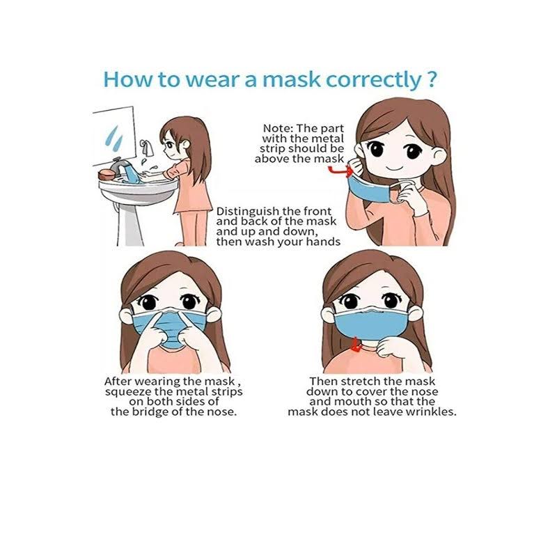 Disposable Protective Face Mask - Pack of 50 K9350