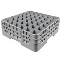 Gray 36 Compartment Glass Rack R8685