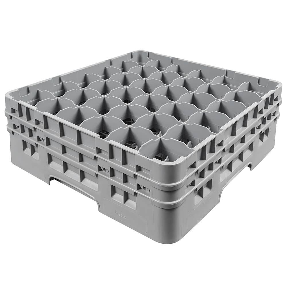 Gray 36 Compartment Glass Rack R8685