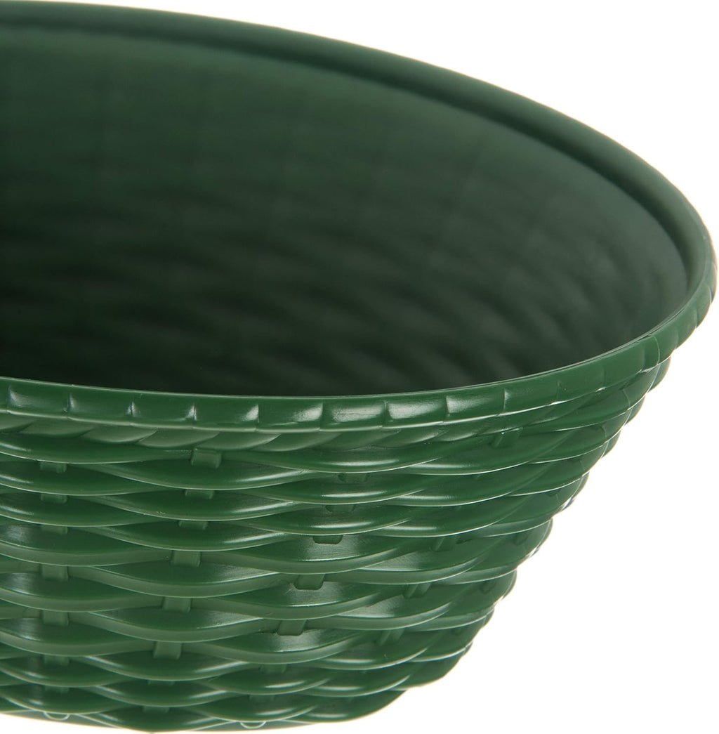Oval Serving Basket, 9 x 6, Green (Pack of 12) K32799