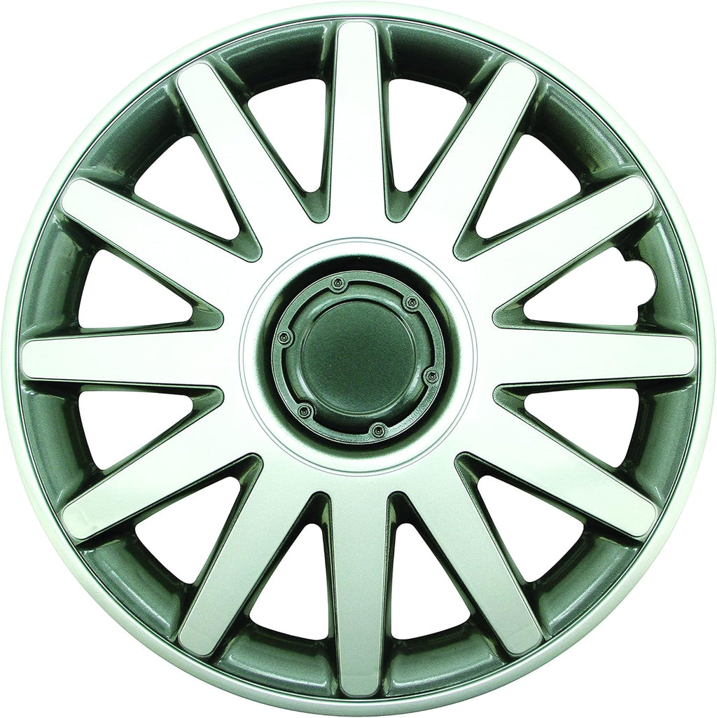 Silver 15" ABS Wheel Cover Pack of 4 W43600