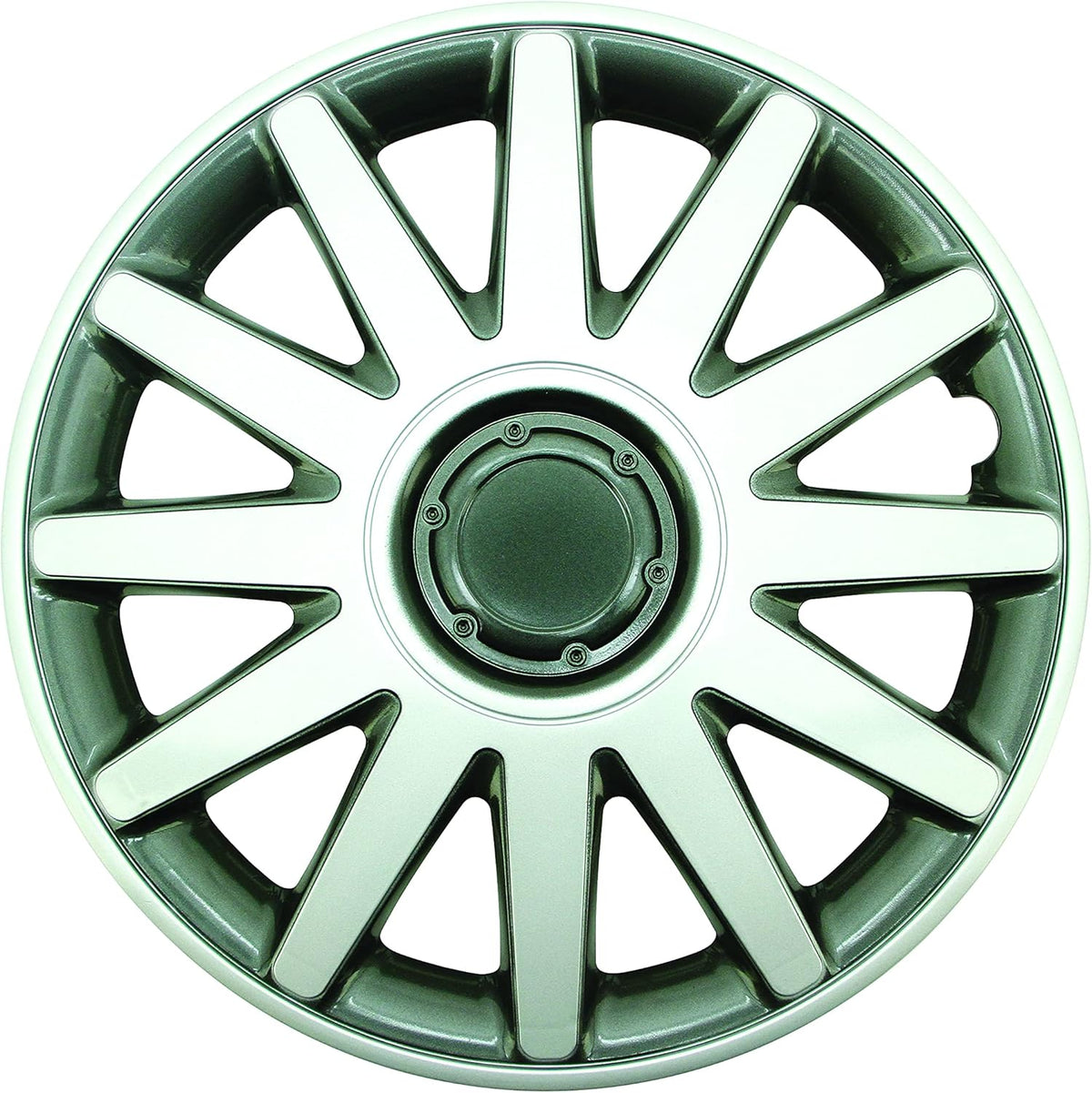 Silver 15" ABS Wheel Cover Pack of 4 W43600