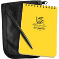 All-Weather Spiral Notebooks with Pen, 4in x 6in, 100 Pages, Black P878422