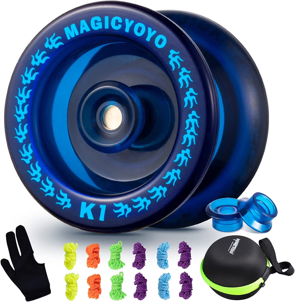 Blue Responsive Plastic Yoyo with 6 Strings M4856