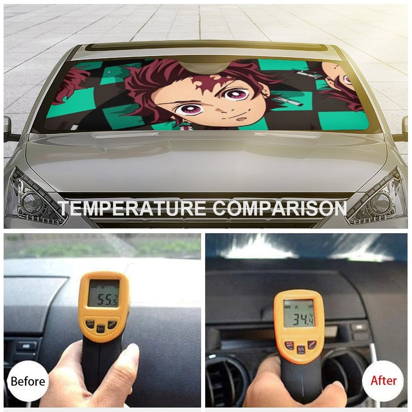 Foldable Reflective Car Windshield Sunshade Q4280