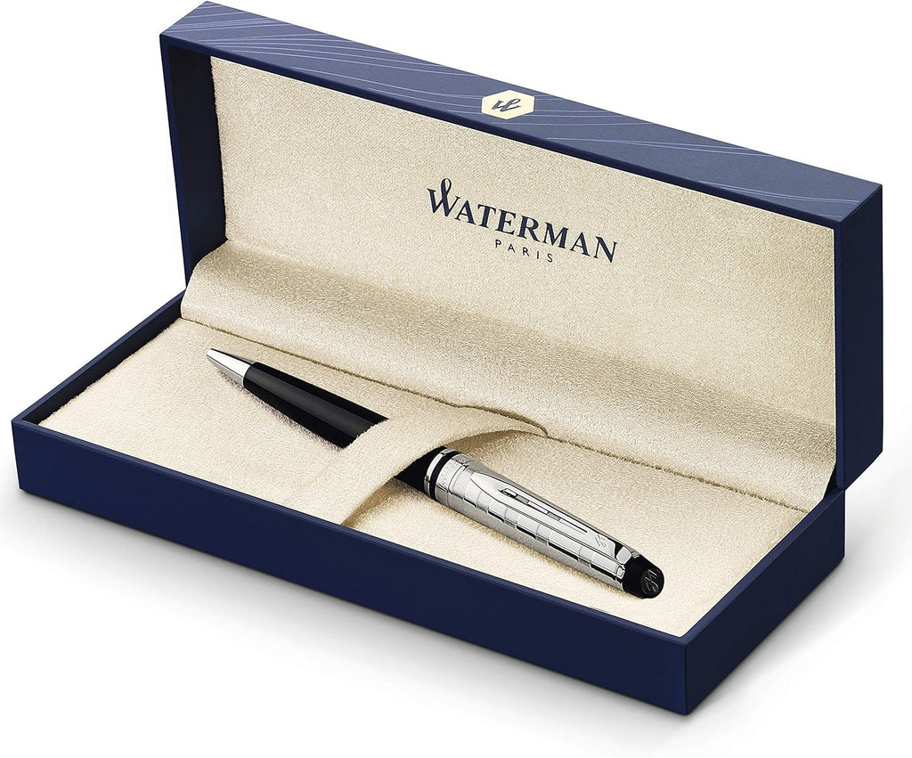 Rollerball Pen, Gloss Black with 23k Gold Trim, Fine Point, Pack of 2 L34273