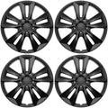 16 Matte Black Set of 4 Hub Caps G3654