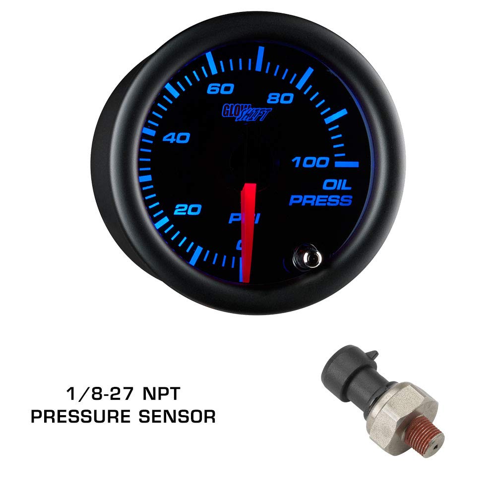 Tinted 7 Color 30 PSI Boost/Vacuum 100 PSI Oil Pressure Oil Temperature Gauges Fiberglass Triple Dashboard Pod F390
