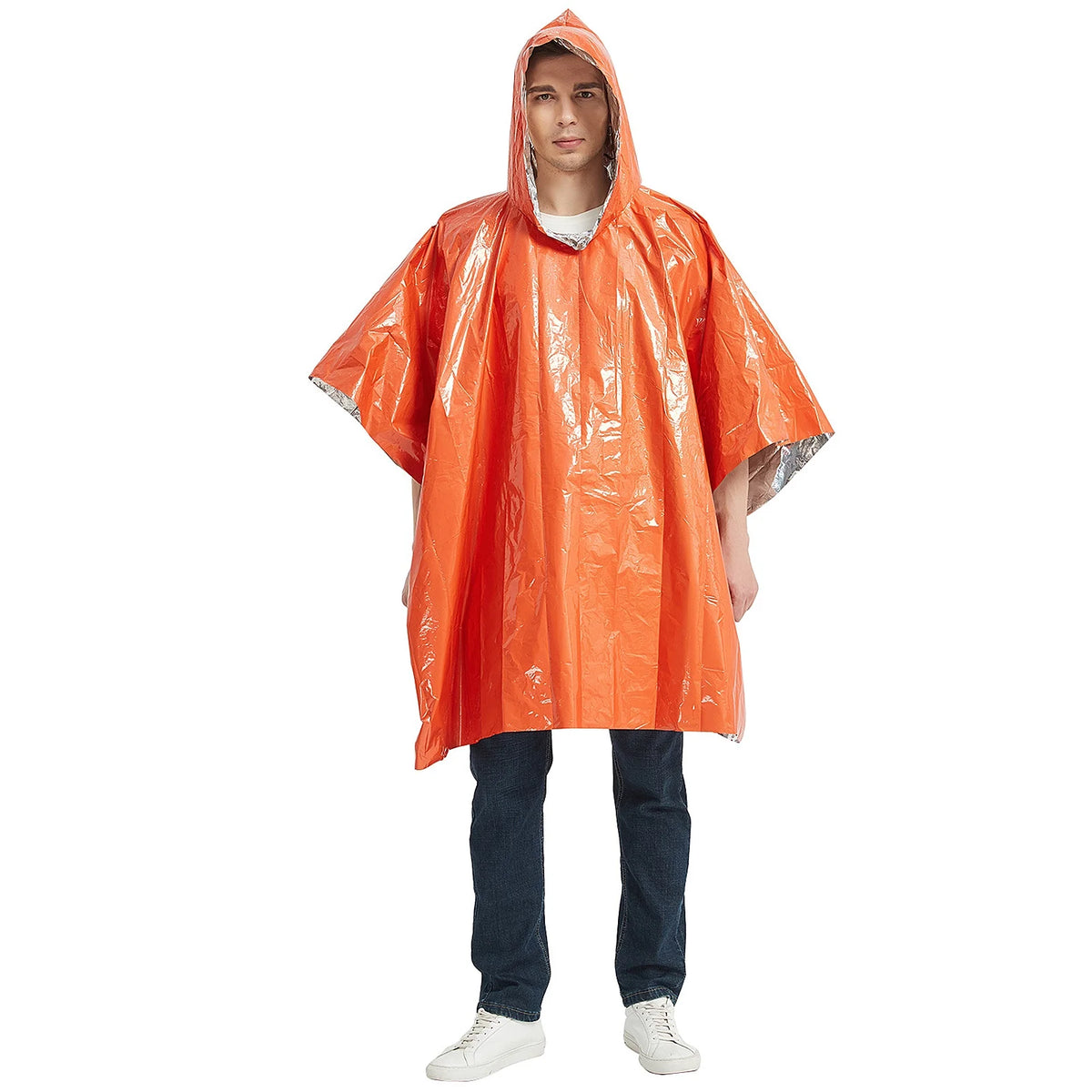 Waterproof Thermal Poncho Raincoat with Sleeping Bag and Tent Shelter P885
