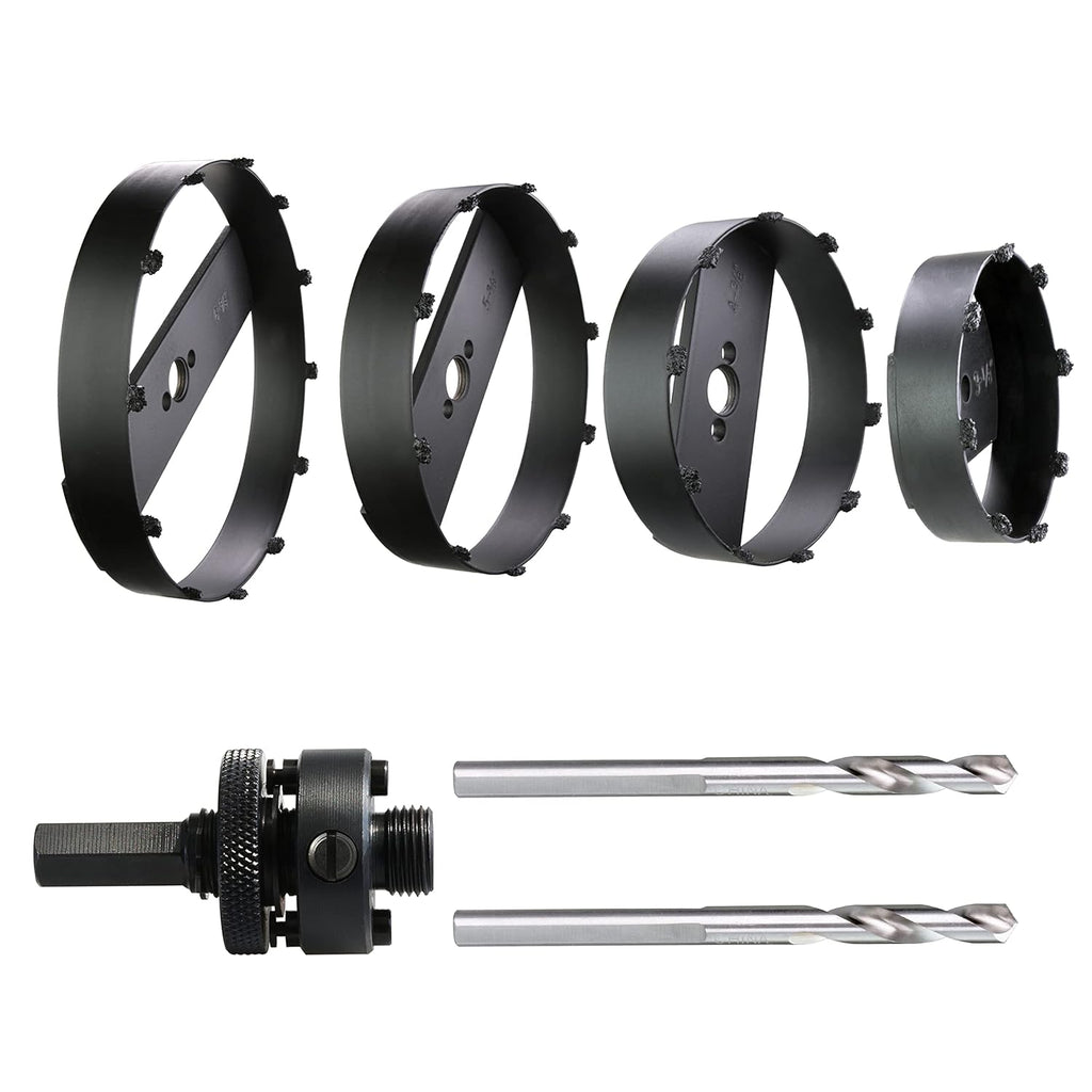 Carbide Grit Hole Saw with Arbor Pack of 2 U77244