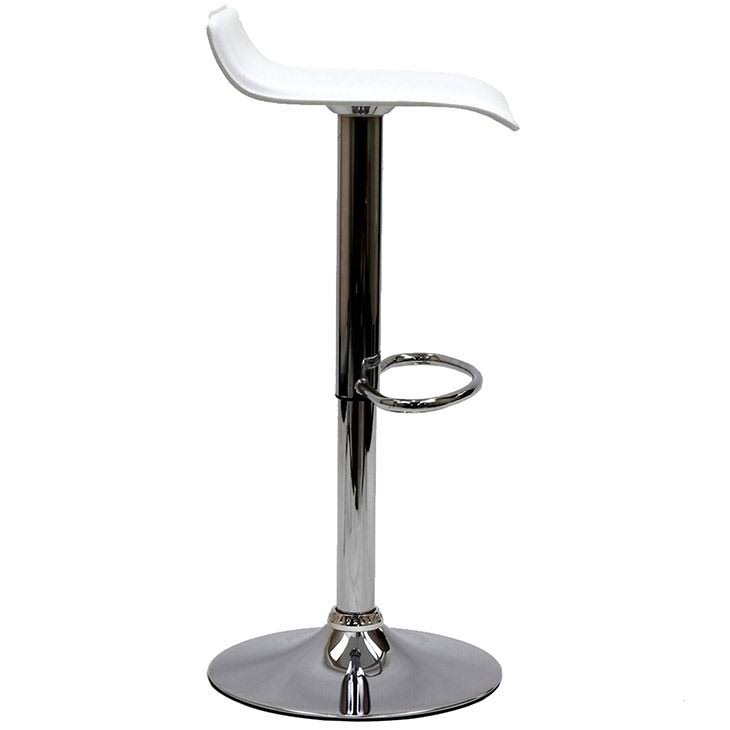 White Bar Stool Set of 2 V518