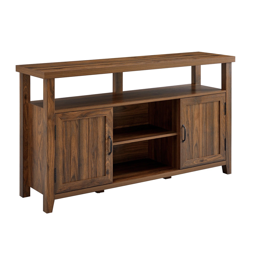 Dark Walnut Farmhouse Tall TV Stand L477218