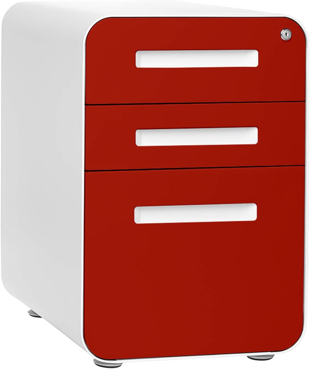 White 3-Drawer File Cabinet T52445
