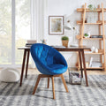 Velvet Tufted Round Swivel Accent Chair O8484