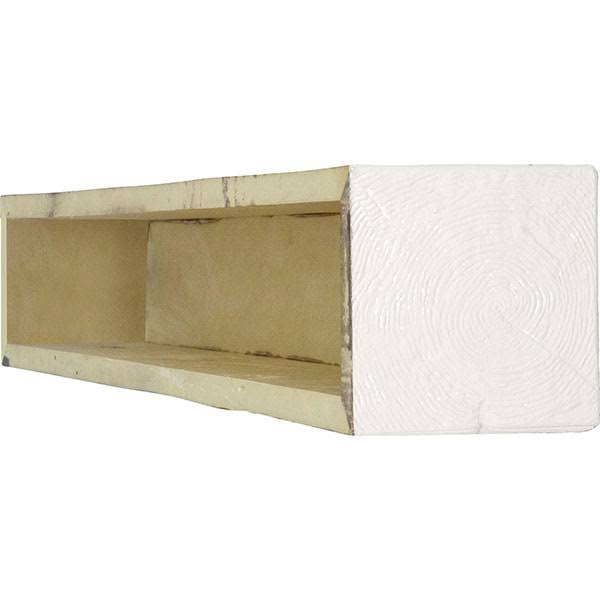 Rough Sawn Faux Wood Fireplace Mantel J51899