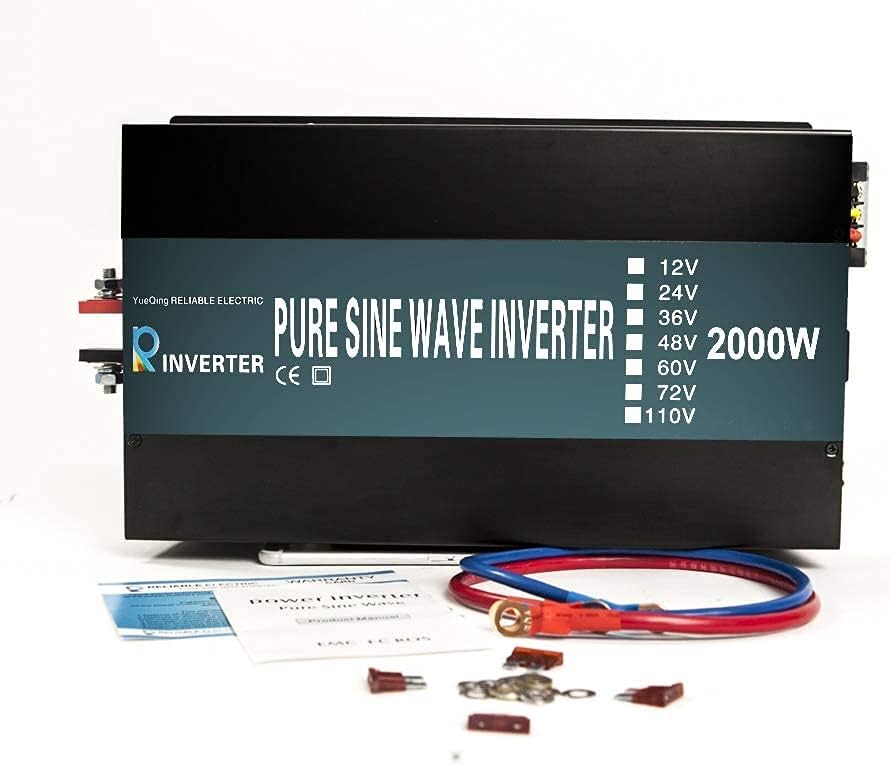 2000W 12VDC 120VAC Pure Sine Wave Power Inverter B703821