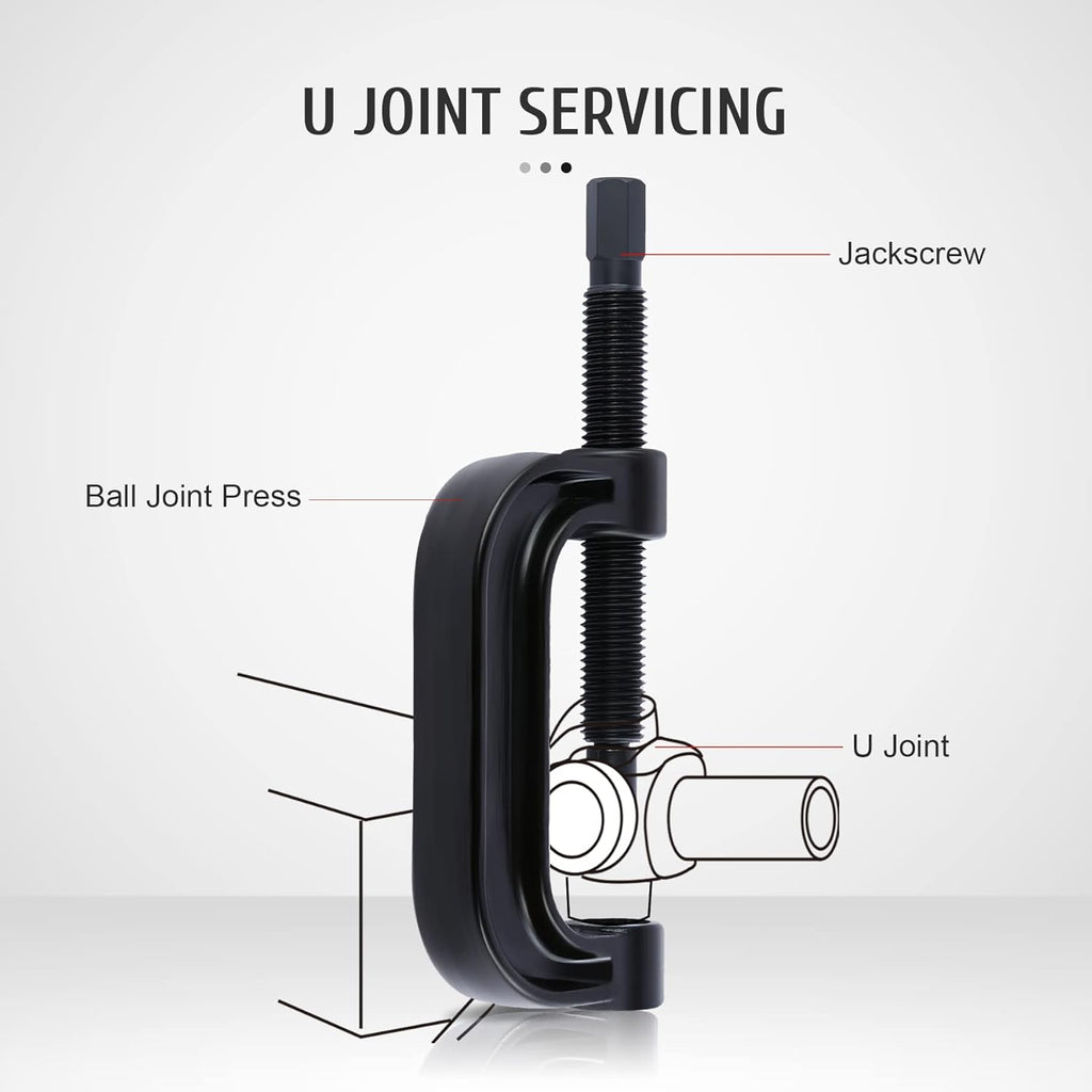 Heavy Duty Ball Joint Press & U Joint Removal Tool Kit with 4x4 Adapters, Pack of 2 D967