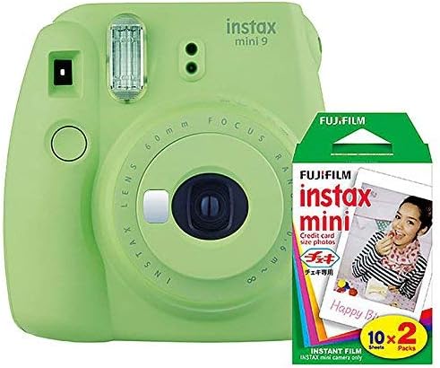Flamingo Pink Instant Camera and Film Twin Pack 20 Exposures Bundle I731