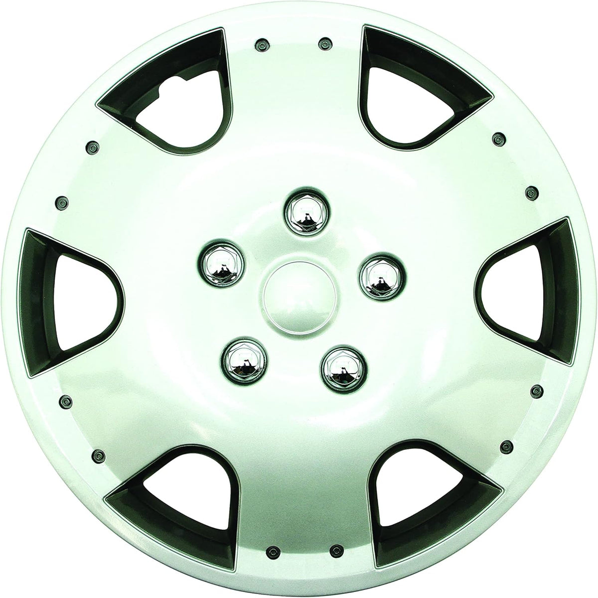 Silver 15" ABS Wheel Cover Pack of 4 W43600
