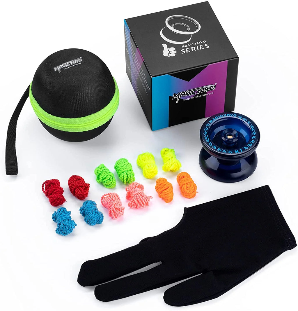 Blue Responsive Plastic Yoyo with 6 Strings M4856