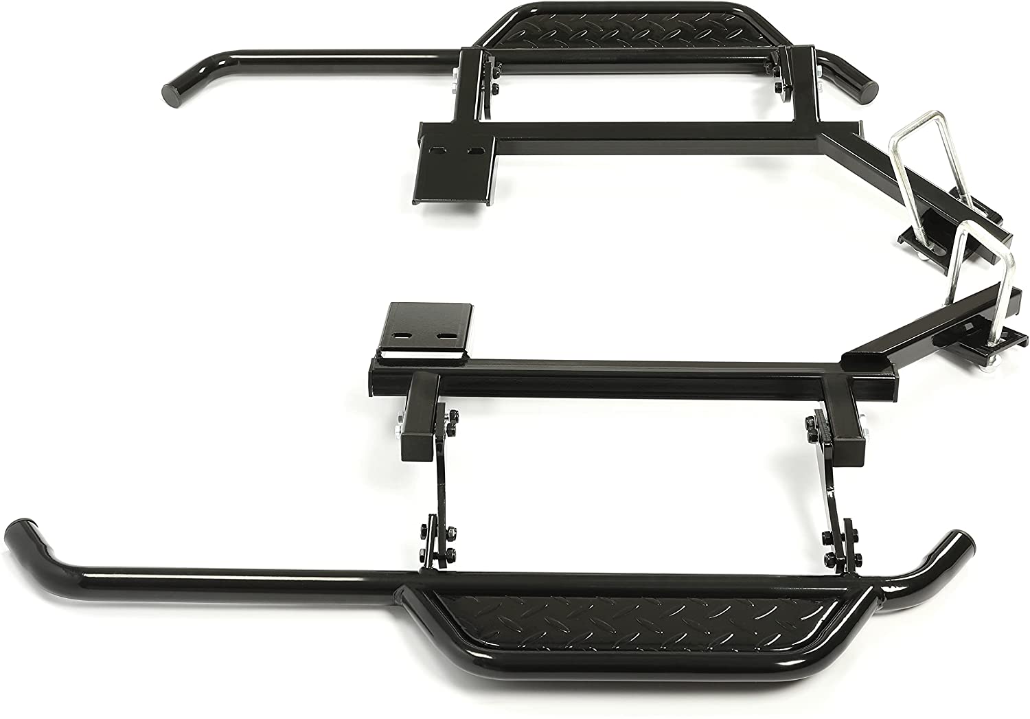 Black Steel Nerf Bars Step Down Kit S2577